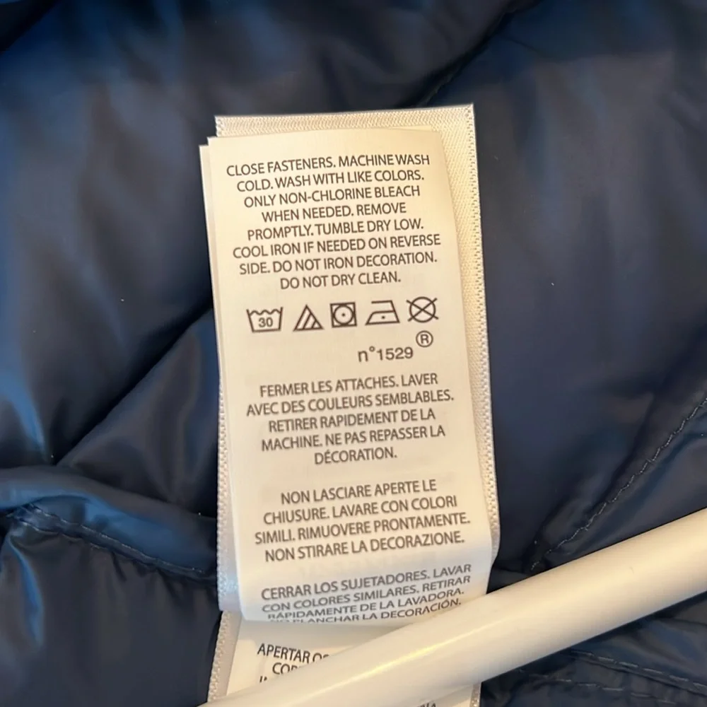 Polo Ralph Lauren Men’s Hooded Puffer Navy Blue Jacket Size L - Picture 15 of 16